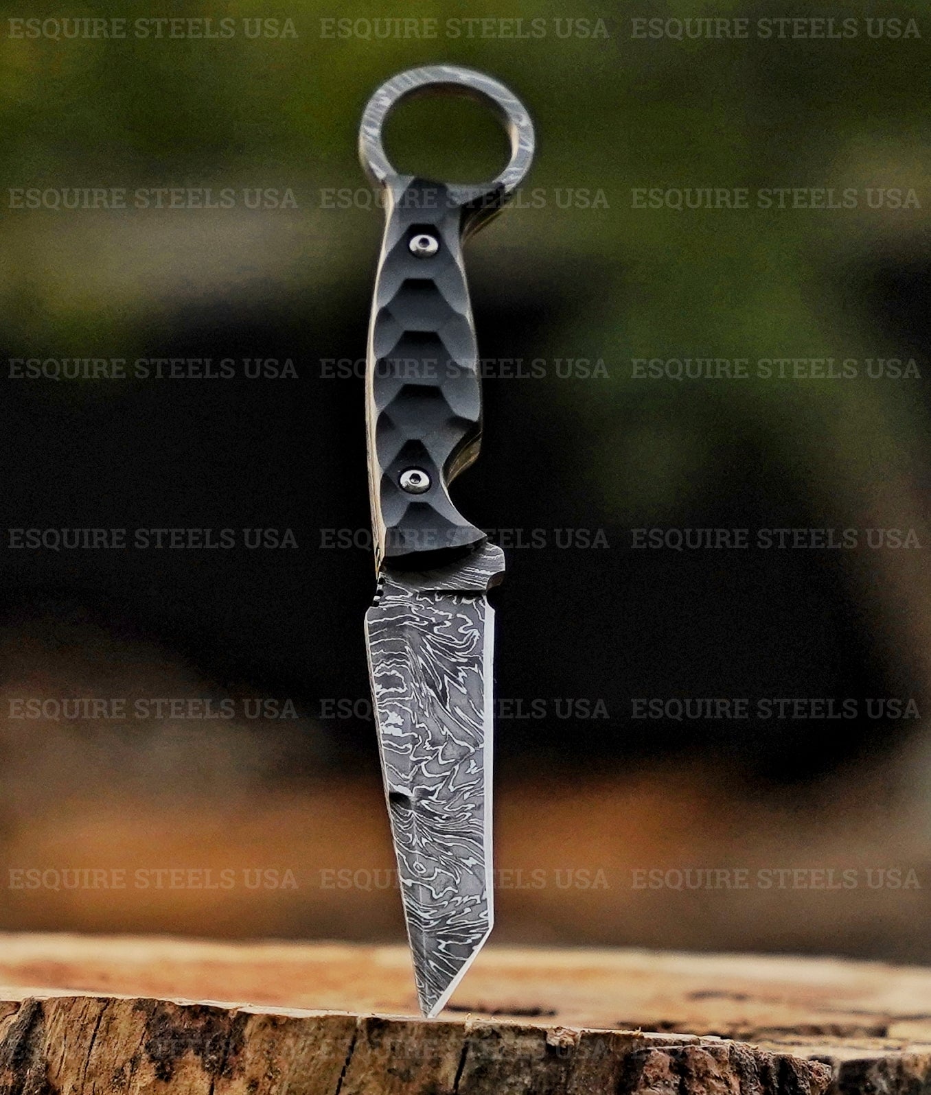 Tactical Damascus Tanto Knife
