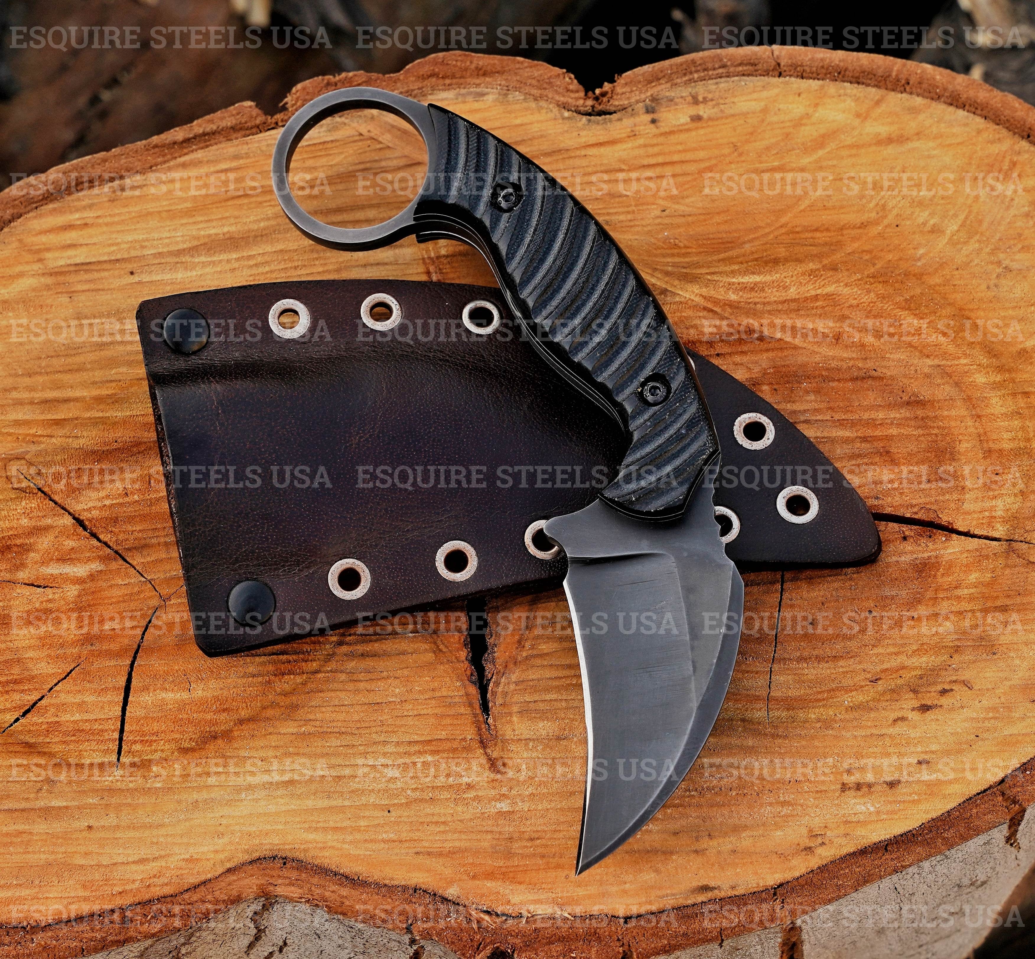 Handmade High Carbon 6150 Edc Karambit Knife