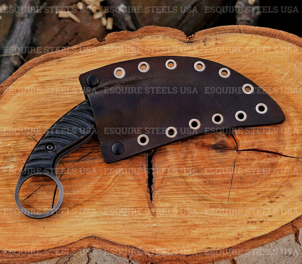 Handmade High Carbon 6150 Edc Karambit Knife