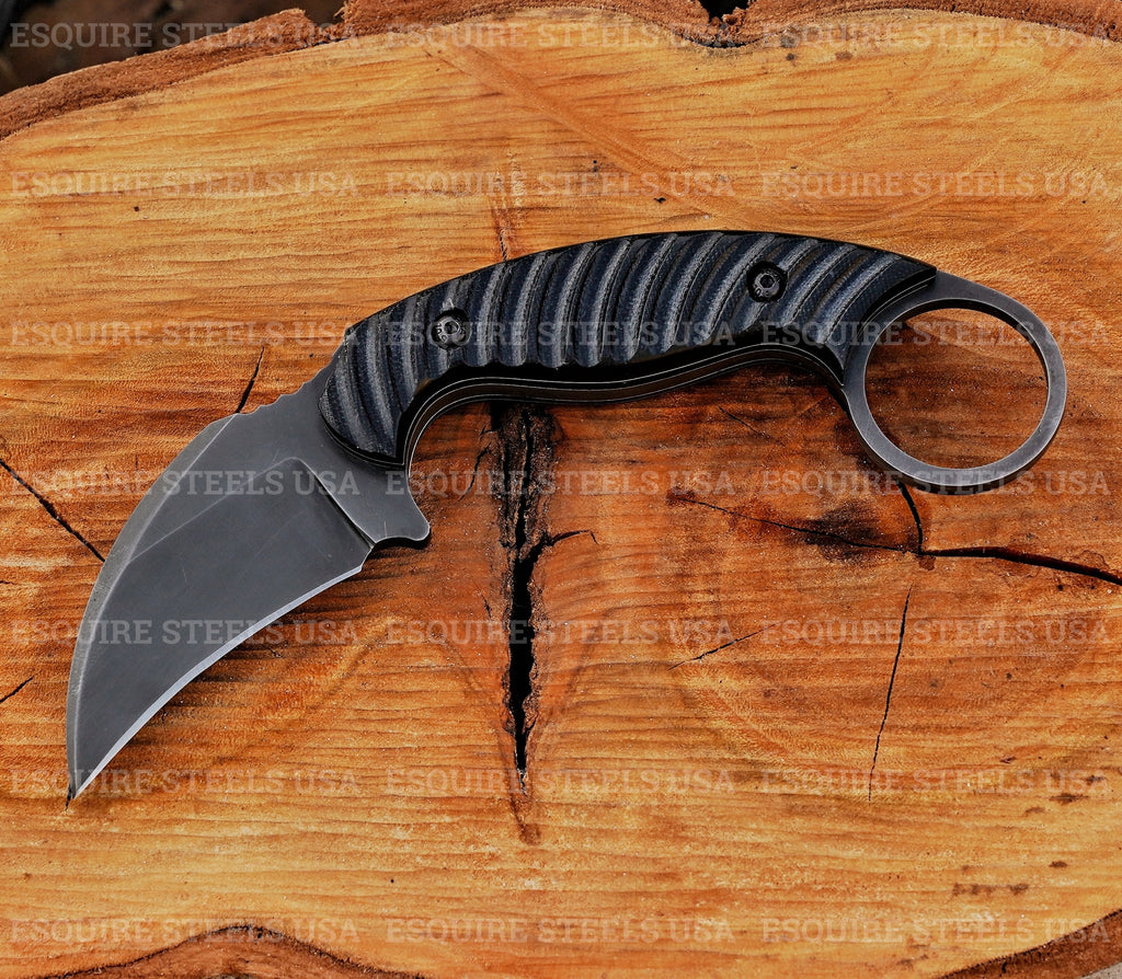 Handmade High Carbon 6150 Edc Karambit Knife