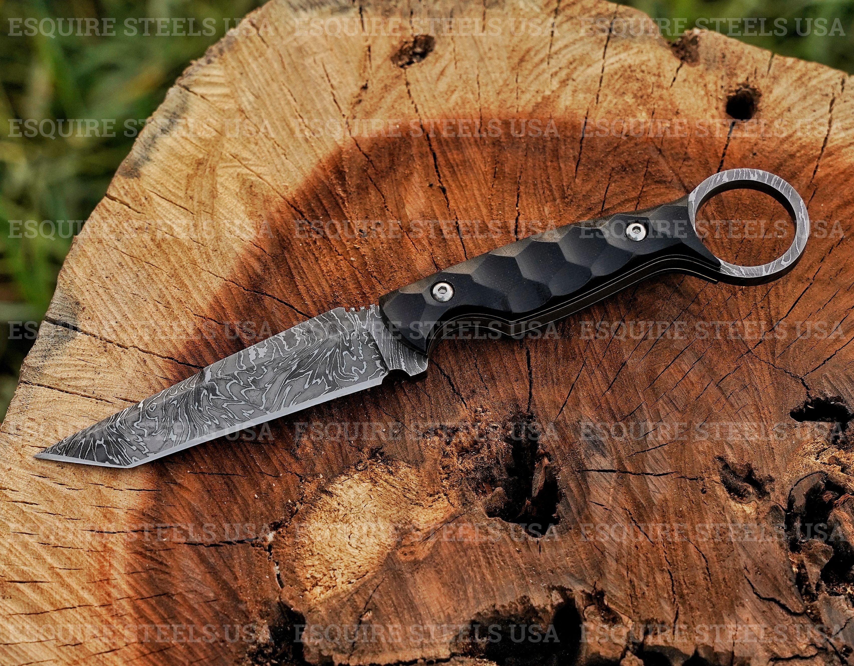 Tactical Damascus Tanto Knife
