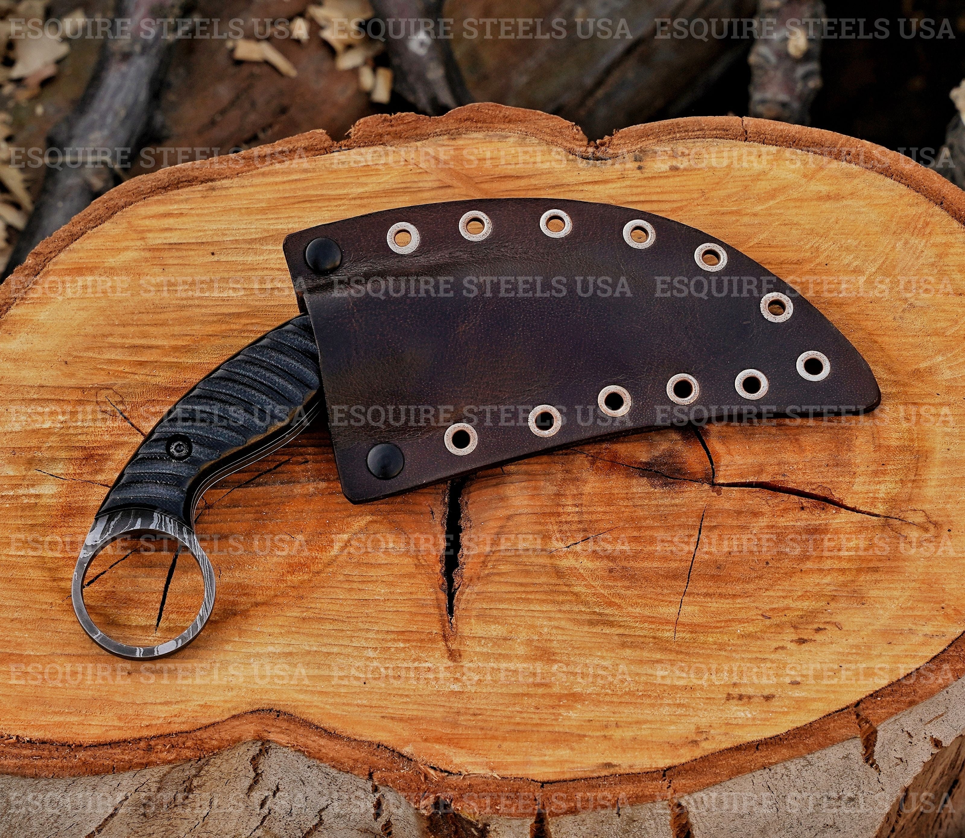Handmade Edc Damascus Karambit