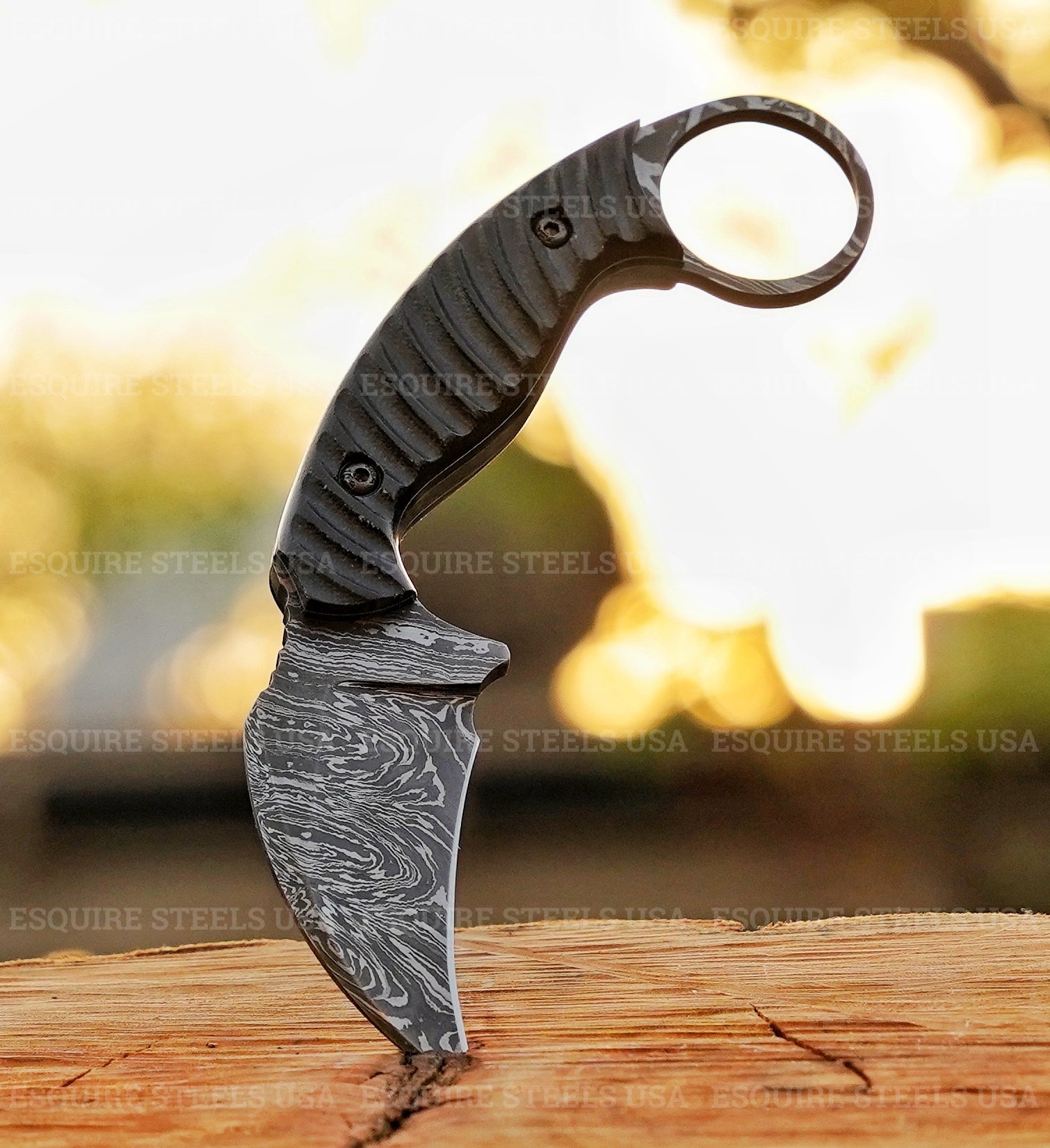 Handmade Edc Damascus Karambit