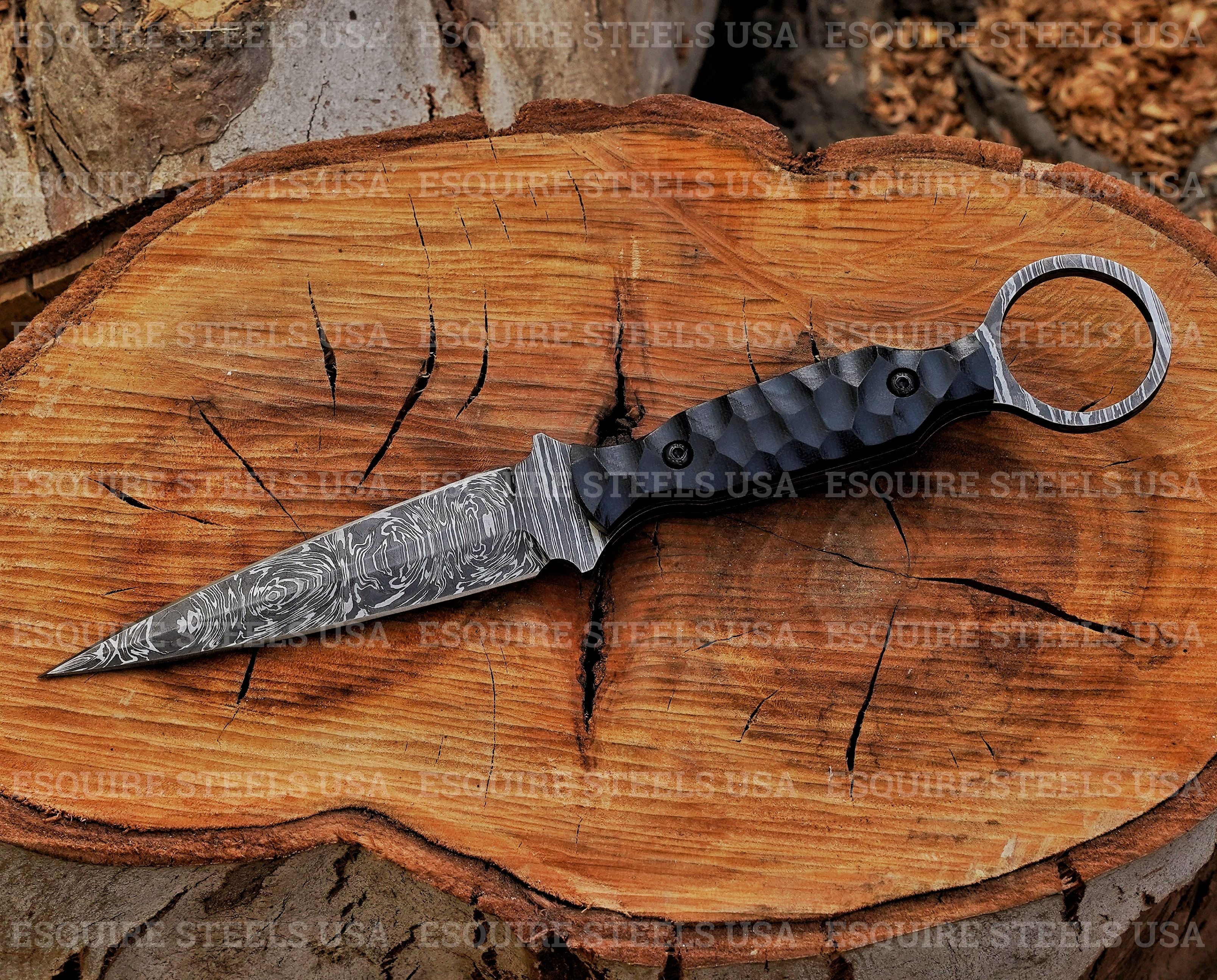Custom Damascus Dagger Knife