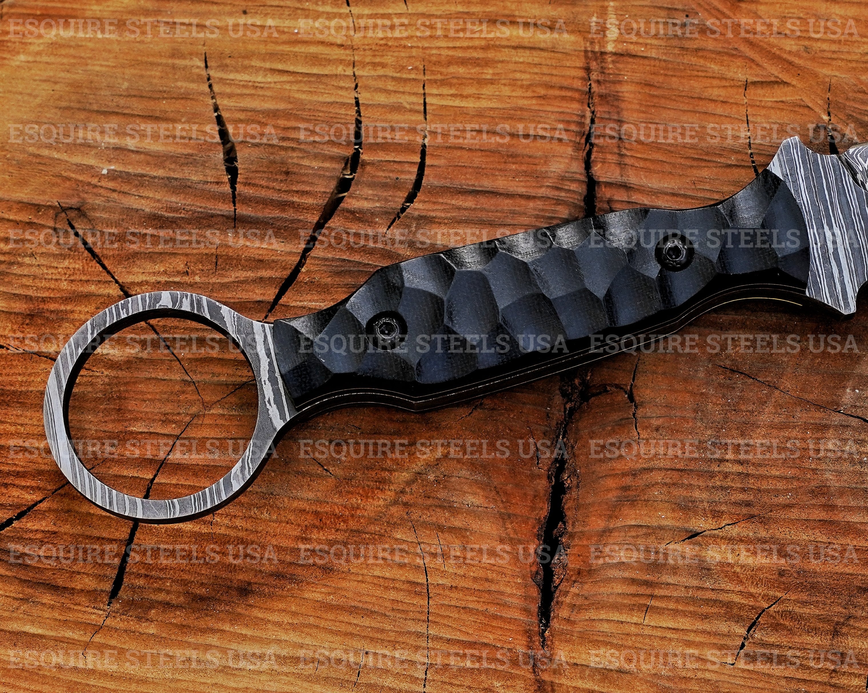 Custom Damascus Dagger Knife
