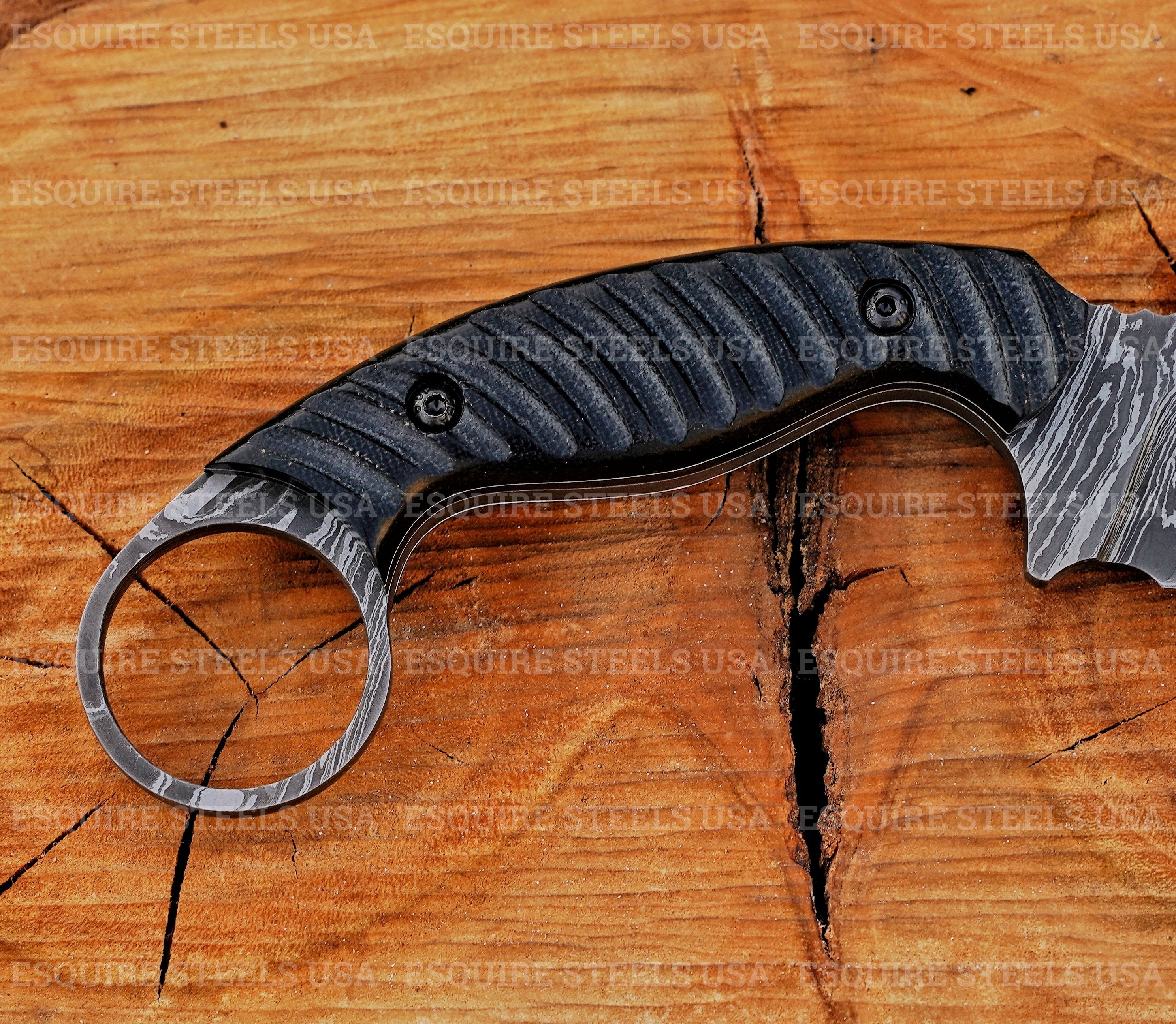 Handmade Edc Damascus Karambit