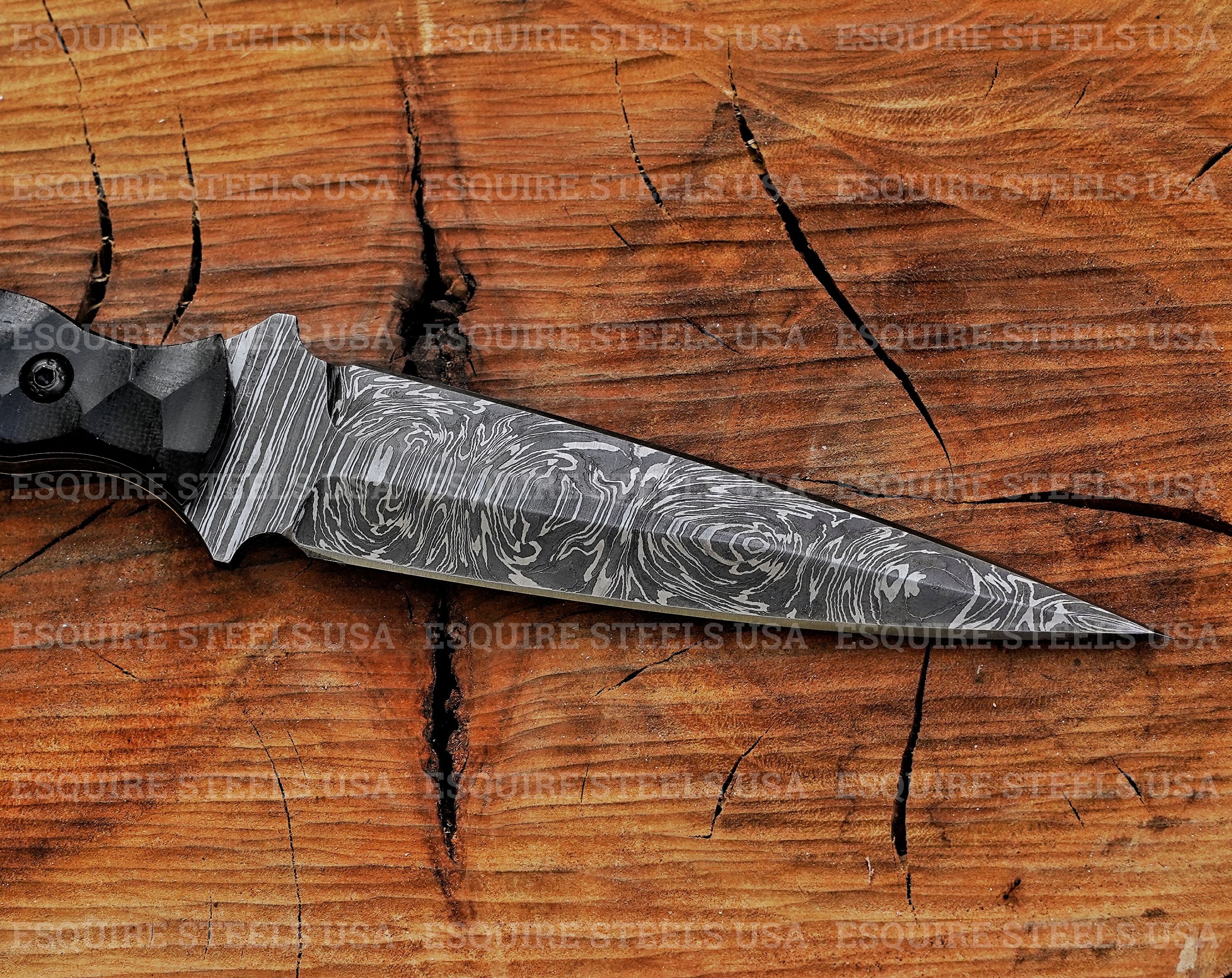Custom Damascus Dagger Knife